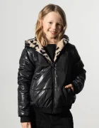 Coccodrillo двустранно яке за деца бежово OUTERWEAR GIRL JUNIOR