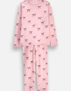 Coccodrillo пижама от две части за деца от памук с еластан розова PYJAMAS