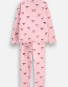 Coccodrillo пижама от две части за деца от памук с еластан розова PYJAMAS