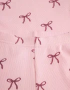 Coccodrillo пижама от две части за деца от памук с еластан розова PYJAMAS