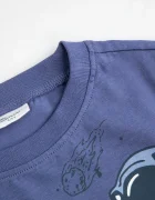Coccodrillo пижама от две части за деца от памук синя PYJAMAS