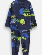 Coccodrillo пижама от две части за деца от памук тъмносиня PYJAMAS