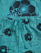 Coccodrillo пижама от две части за деца от памук тюркоазена PYJAMAS