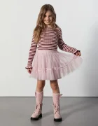 Coccodrillo разкроена пола розова с изчистена шарка TINNY TROUBLE GIRL KIDS