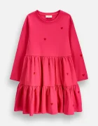 Coccodrillo рокля от памук розова с щампа SUPER FUN GIRL KIDS