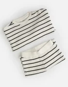 Coccodrillo спортен комплект анцуг за бебе от памук бежов SMALL WONDER UNISEX NEWBORN
