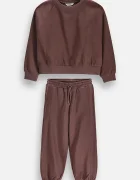 Coccodrillo спортен комплект анцуг за деца кафяв EVERYDAY GIRL A