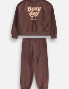 Coccodrillo спортен комплект анцуг за деца кафяв EVERYDAY GIRL A