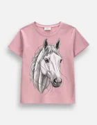 Coccodrillo тениска за деца от памук с еластан розова EVERYDAY GIRL A