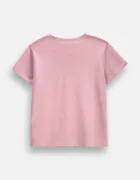 Coccodrillo тениска за деца от памук с еластан розова EVERYDAY GIRL A
