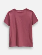Coccodrillo тениска за деца от памук с еластан розова EVERYDAY GIRL A