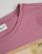 Coccodrillo тениска за деца от памук с еластан розова EVERYDAY GIRL A