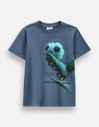 Coccodrillo тениска за деца от памук синя EVERYDAY BOY A