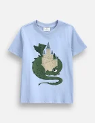 Coccodrillo тениска за деца от памук синя REBEL KNIGHT BOY KIDS