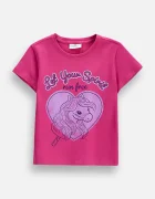 Coccodrillo тениска за деца от памук виолетова HOBBY PONNY GIRL KIDS
