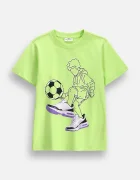 Coccodrillo тениска за деца от памук зелена EVERYDAY BOY A