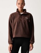 Columbia спортен суичър дамски от полар Helvetia кафяв 2092231