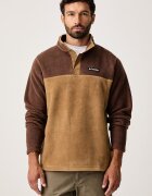 Columbia спортен суичър мъжки Steens Mountain Half Snap кафяв 2097721
