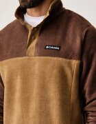 Columbia спортен суичър мъжки Steens Mountain Half Snap кафяв 2097721
