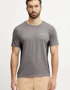Columbia Спортна тениска Three Pitch в бежово с десен 2114753