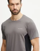 Columbia Спортна тениска Three Pitch в бежово с десен 2114753