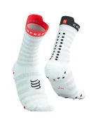 Compressport Чорапи Pro Racing Socks v4.0 Ultralight Run High - White/Alloy