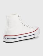 Converse Детски високи кецове Chuck Taylor All Star Lift в бяло