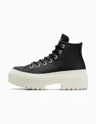 Converse Кожени кецове Chuck Taylor All Star Lugged Heel в черно A12328C