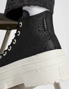 Converse Кожени кецове Chuck Taylor All Star Lugged Heel в черно A12328C