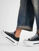 Converse Ниски кецове Chuck Taylor All Star Lift Double Stack в черно A15490C