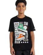 Converse тениска за деца от памук черна 9CJ886