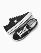 Converse Велурени кецове One Star 95 в черно A14711C