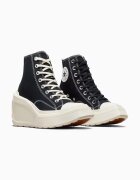 Converse Високи кецове Chuck 70 De Luxe Wedge в черно A06478C