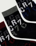 CR7 Cristiano Ronaldo чорапи за деца 3 броя черни 8470