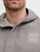 CR7 Cristiano Ronaldo Халат с качулка мъжки с памук сив 8746-93-5