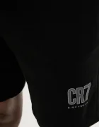 CR7 Cristiano Ronaldo Памучна пижама в черно с принт 8730.41.2613