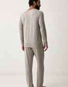 CR7 Cristiano Ronaldo пижама от две части мъжка с модал x MODAL CONCEPT бежова 8735-4207-1450
