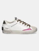 CRIME LONDON Кожени маратонки DISTRESSED в бяло 25000AA8