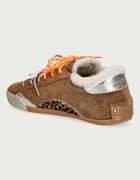 CRIME LONDON SNEAKERINA маратонки дамски от велур кафяви 23604AA9