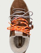 CRIME LONDON SNEAKERINA маратонки дамски от велур кафяви 23604AA9