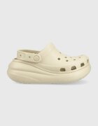 Crocs Чехли Classic Crush Clog в бежово с платформа 207521