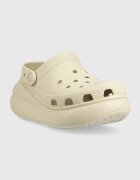Crocs Чехли Classic Crush Clog в бежово с платформа 207521
