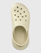 Crocs Чехли Classic Crush Clog в бежово с платформа 207521