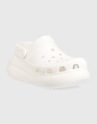 Crocs Чехли Classic Crush Clog в бяло с платформа 207521