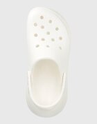 Crocs Чехли Classic Crush Clog в бяло с платформа 207521