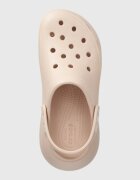 Crocs Чехли Classic Crush Clog в розово със скосена платформа 207521