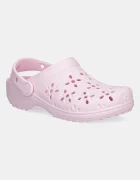 Crocs Чехли CLASSIC FLORAL CUT OUT CLOG KIDS