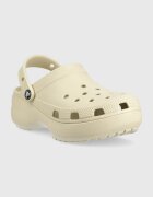 Crocs Чехли Classic Platform Clog Classic Platform Clog W в бежово с платформа 206750