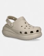 Crocs Чехли Crush Clog в бежово с платформа 207521