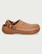 Crocs чехли дамски Classic Crafted Vegan Suede Stitch Clog кафяви 214048